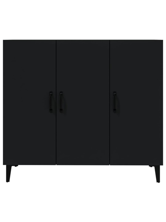 Kumode, melns, 90x34x80 cm, inženierijas koks