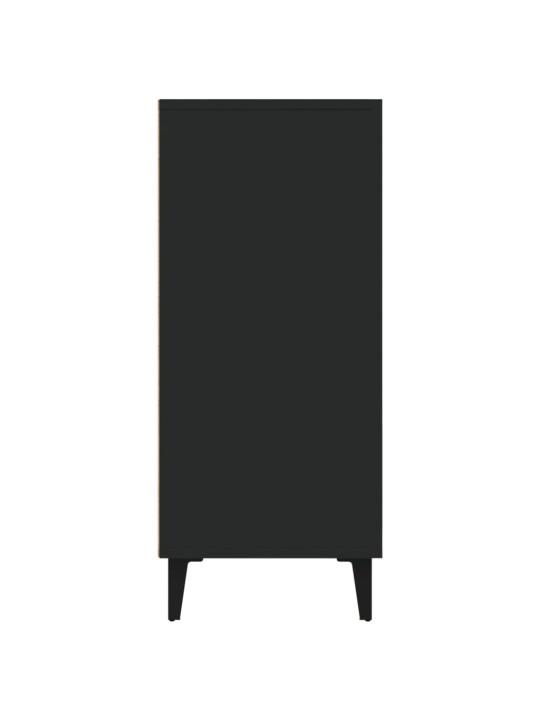 Kumode, melns, 90x34x80 cm, inženierijas koks