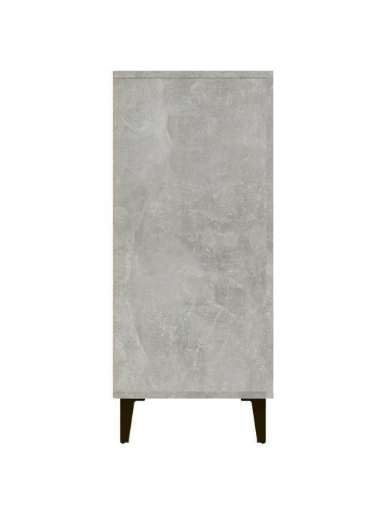 Kumode, betona pelēka, 90x34x80 cm, inženierijas koks