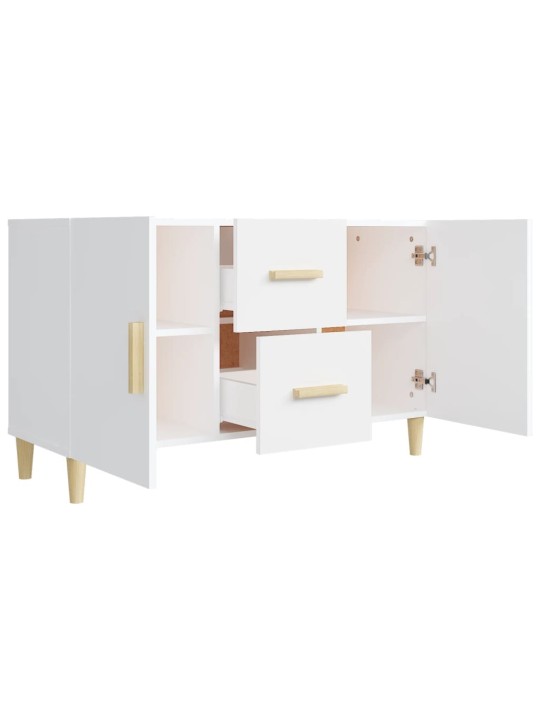 Kumode, balta, 100x36x60 cm, inženierijas koks