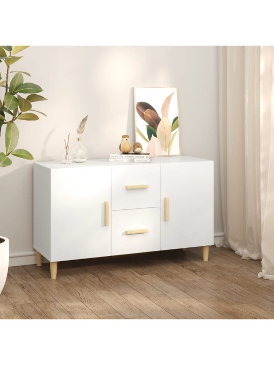 Kumode, balta, 100x36x60 cm, inženierijas koks