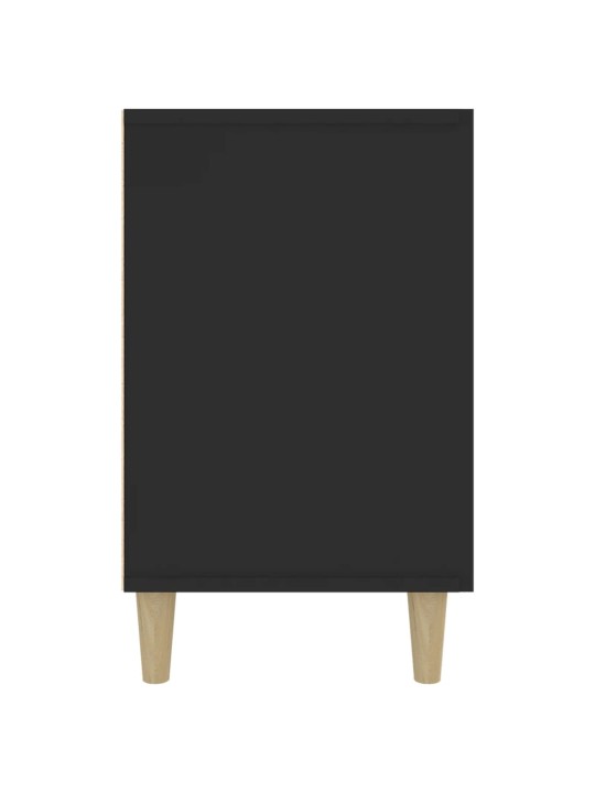 Kumode, melna, 100x36x60 cm, inženierijas koks
