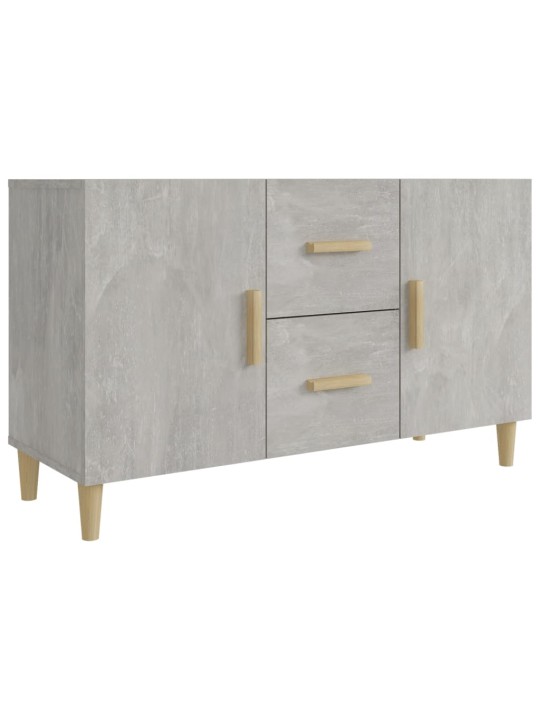 Kumode, betona pelēka, 100x36x60 cm, inženierijas koks