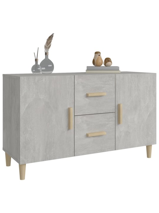 Kumode, betona pelēka, 100x36x60 cm, inženierijas koks