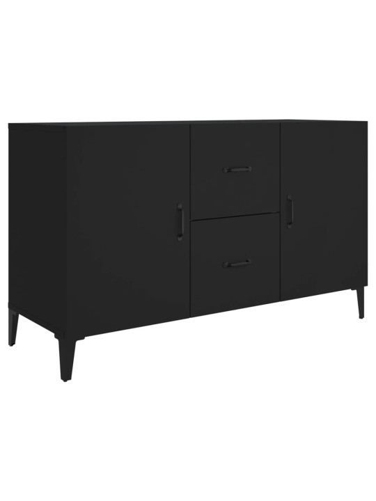 Kumode, melna, 100x36x60 cm, inženierijas koks