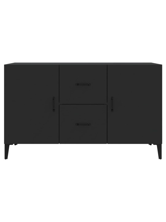 Kumode, melna, 100x36x60 cm, inženierijas koks