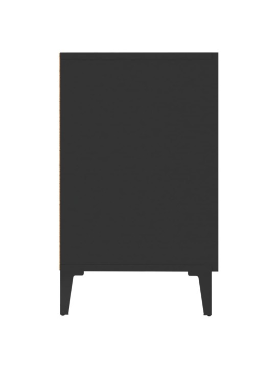 Kumode, melna, 100x36x60 cm, inženierijas koks