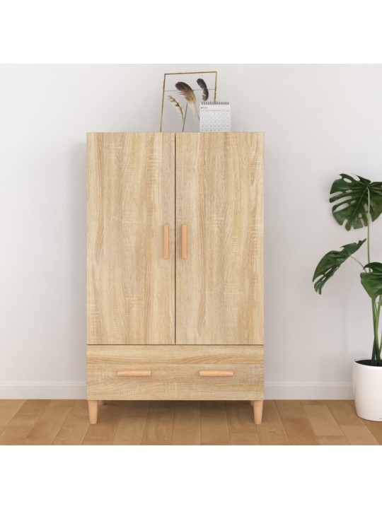 Augstais skapītis, ozola krāsa, 70x31x115 cm, inženierijas koks