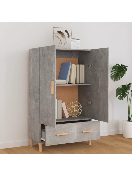 Augstais skapītis, betonpelēks, 70x31x115 cm, inženierijas koks