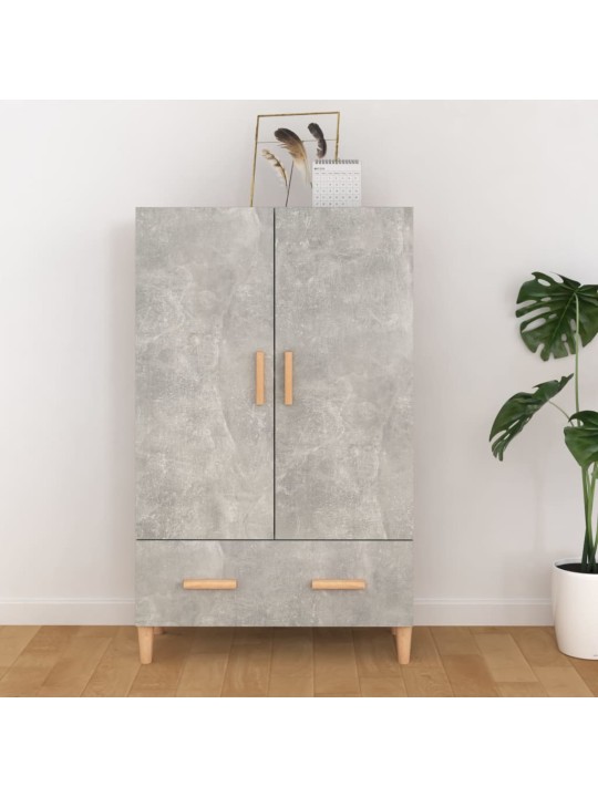 Augstais skapītis, betonpelēks, 70x31x115 cm, inženierijas koks