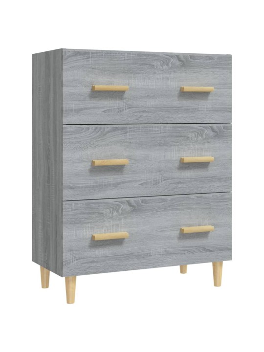 Kumode, pelēcīga ozolkoka, 70x34x90 cm, inženierijas koks