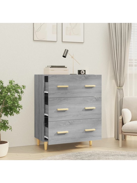 Kumode, pelēcīga ozolkoka, 70x34x90 cm, inženierijas koks