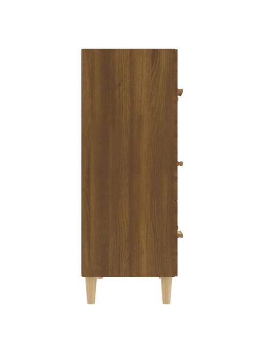 Kumode, brūna ozola, 70x34x90 cm, inženierijas koks