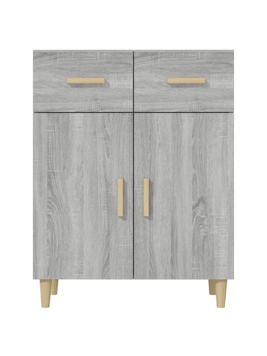 Kumode, pelēka ozolkoka krāsa, 69,5x34x89 cm, inženierijas koks