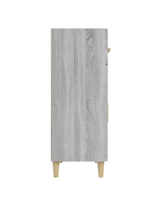 Kumode, pelēka ozolkoka krāsa, 69,5x34x89 cm, inženierijas koks