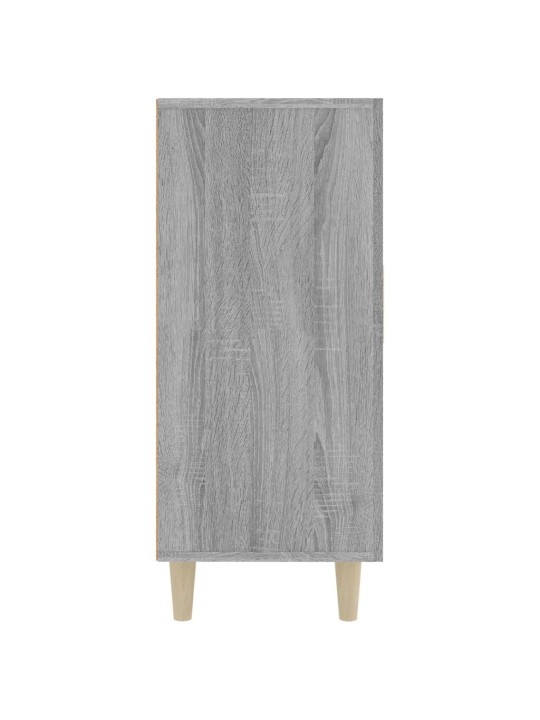 Kumode, pelēka ozolkoka krāsa, 90x34x80 cm, inženierijas koks