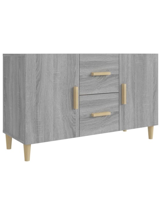 Kumode, pelēka ozolkoka krāsa, 100x36x60 cm, inženierijas koks