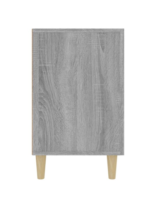 Kumode, pelēka ozolkoka krāsa, 100x36x60 cm, inženierijas koks