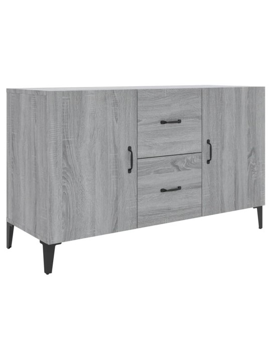 Kumode, pelēka ozolkoka krāsa, 100x36x60 cm, inženierijas koks