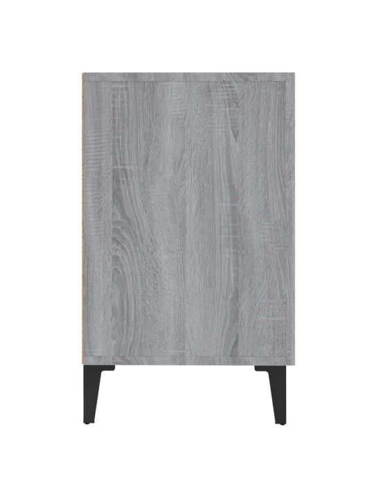 Kumode, pelēka ozolkoka krāsa, 100x36x60 cm, inženierijas koks