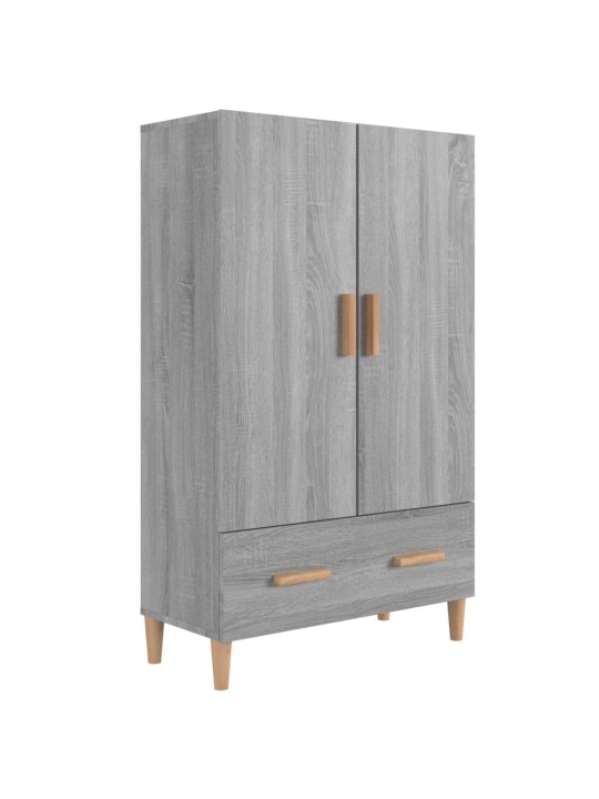 Augstais skapītis, pelēka ozola, 70x31x115cm, inženierijas koks