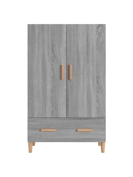 Augstais skapītis, pelēka ozola, 70x31x115cm, inženierijas koks