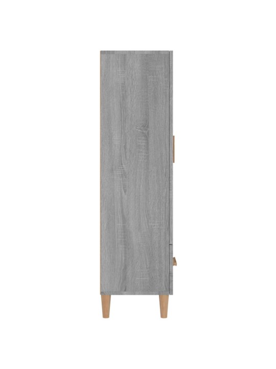 Augstais skapītis, pelēka ozola, 70x31x115cm, inženierijas koks