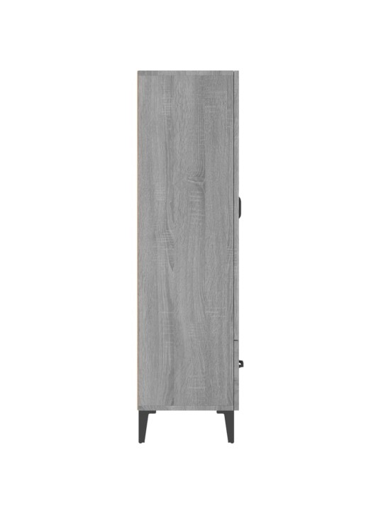 Augstais skapītis, pelēka ozola, 70x31x115cm, inženierijas koks