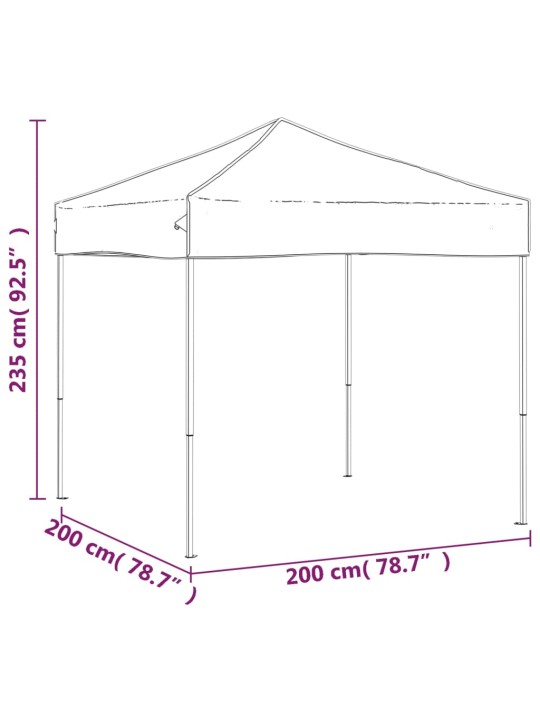 Saliekama nojume, zila, 2x2 m
