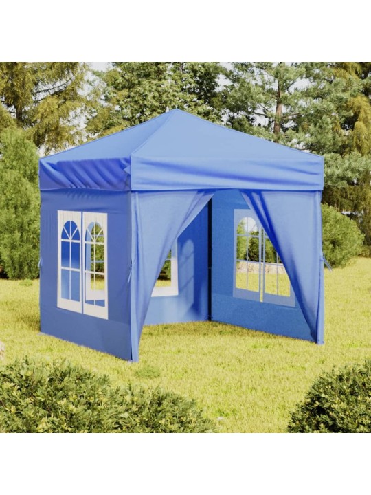 Saliekama nojume ar sienām, zila, 2x2 m