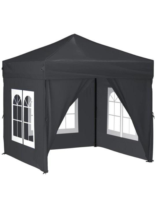 Saliekama nojume ar sienām, antracītpelēka, 2x2 m