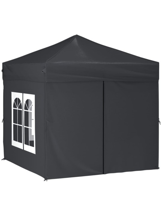 Saliekama nojume ar sienām, antracītpelēka, 2x2 m