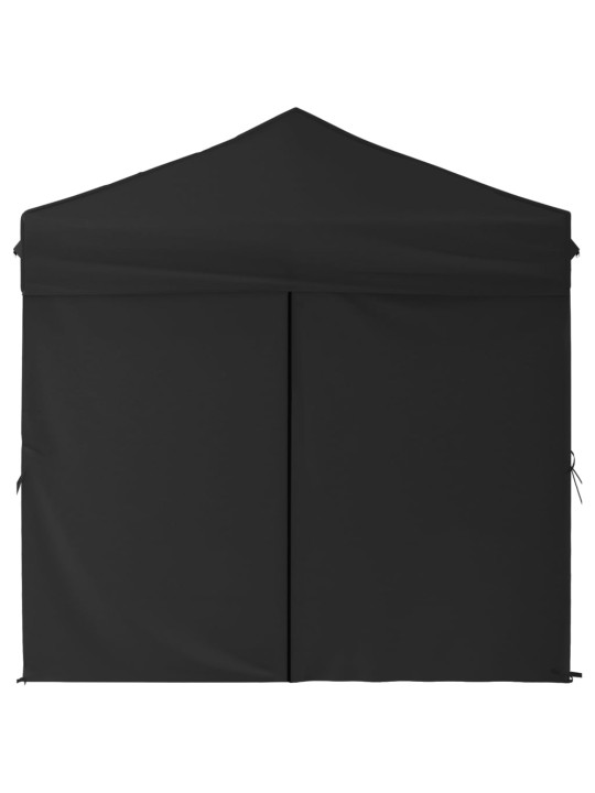 Saliekama nojume ar sienām, melna, 2x2 m
