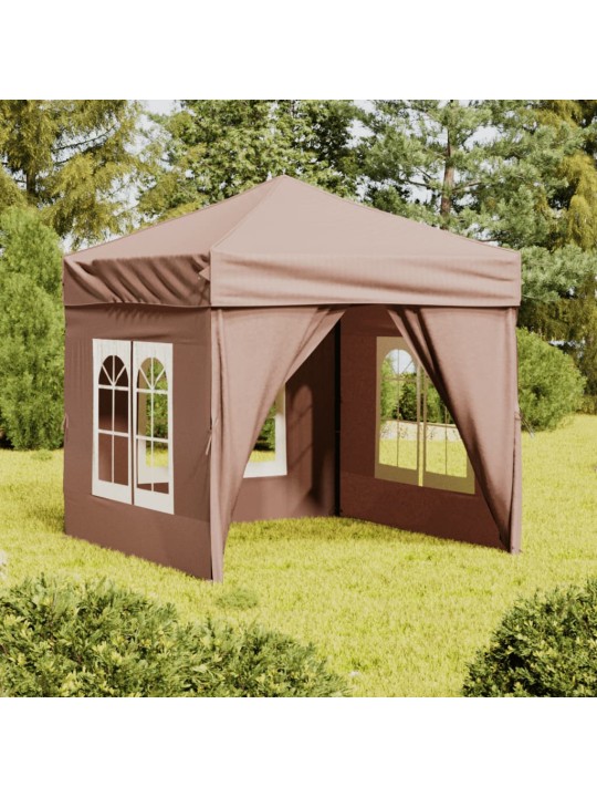 Saliekama nojume ar sienām, pelēkbrūna, 2x2 m