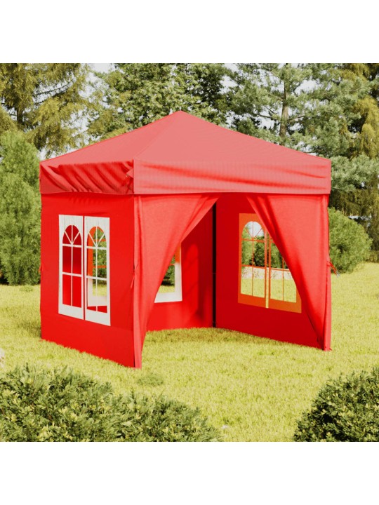 Saliekama nojume ar sienām, sarkana, 2x2 m