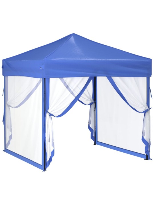 Saliekama nojume ar sienām, zila, 2x2 m