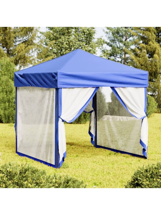 Saliekama nojume ar sienām, zila, 2x2 m