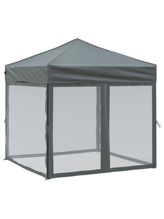 Saliekama nojume ar sienām, antracītpelēka, 2x2 m