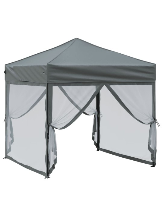 Saliekama nojume ar sienām, antracītpelēka, 2x2 m
