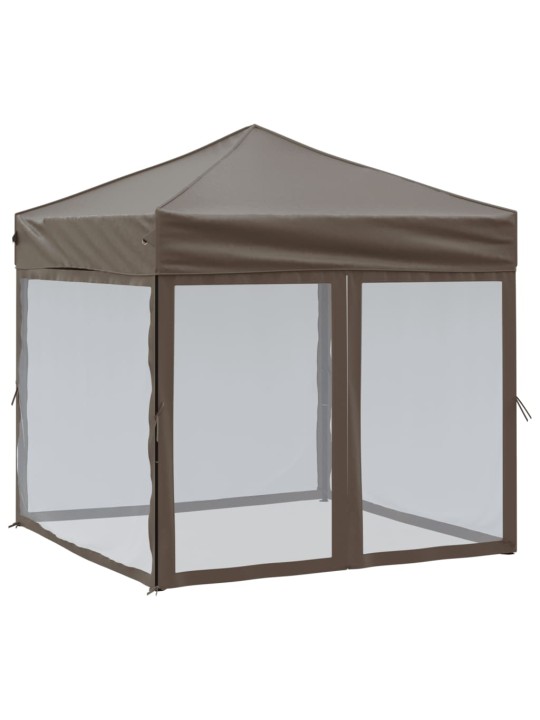 Saliekama nojume ar sienām, pelēkbrūna, 2x2 m