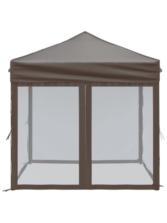 Saliekama nojume ar sienām, pelēkbrūna, 2x2 m