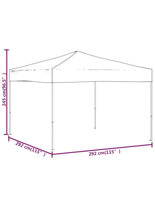 Svinību nojume, saliekama, zila, 3x3 m
