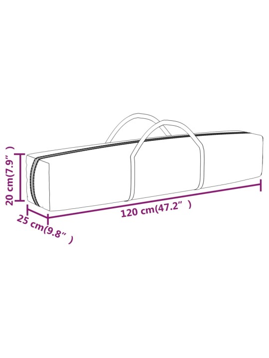 Saliekama nojume ar sienām, zila, 3x3 m