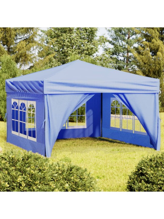 Saliekama nojume ar sienām, zila, 3x3 m