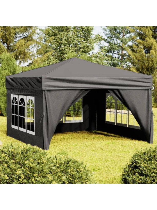 Saliekama nojume ar sienām, antracītpelēka, 3x3 m