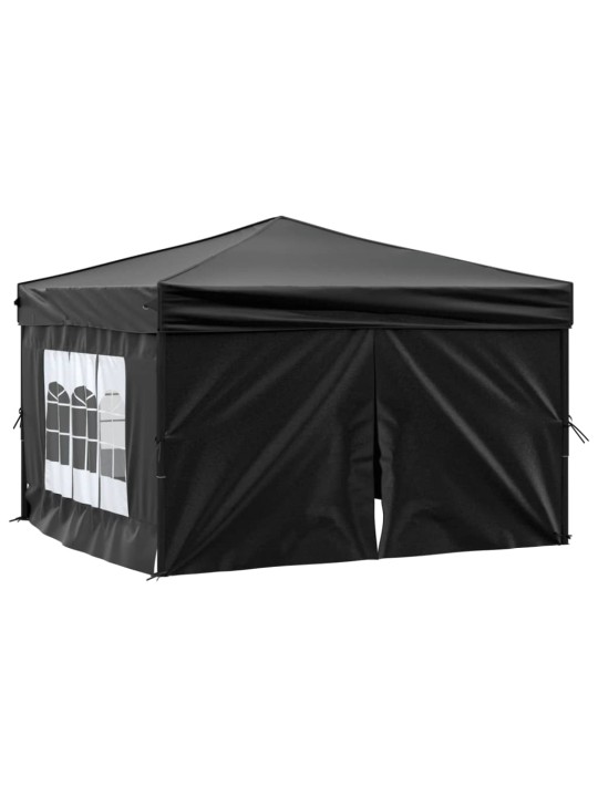 Saliekama nojume ar sienām, melna, 3x3 m