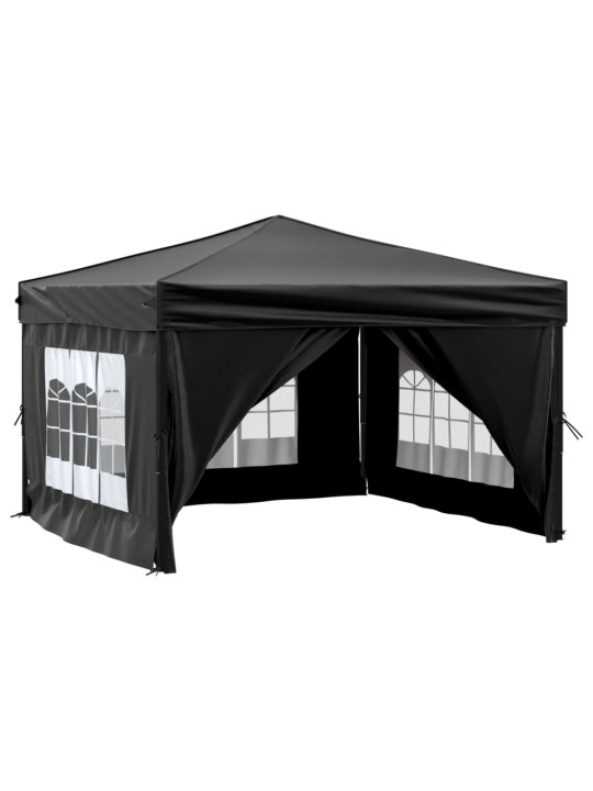 Saliekama nojume ar sienām, melna, 3x3 m