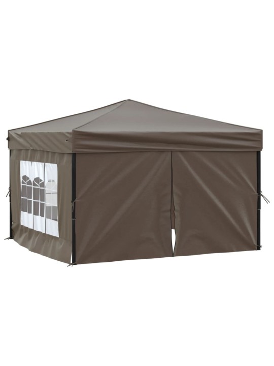 Saliekama nojume ar sienām, pelēkbrūna, 3x3 m