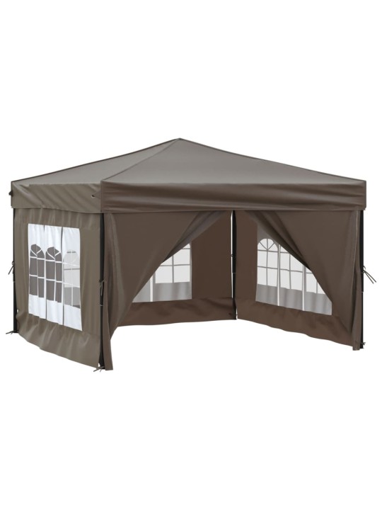 Saliekama nojume ar sienām, pelēkbrūna, 3x3 m