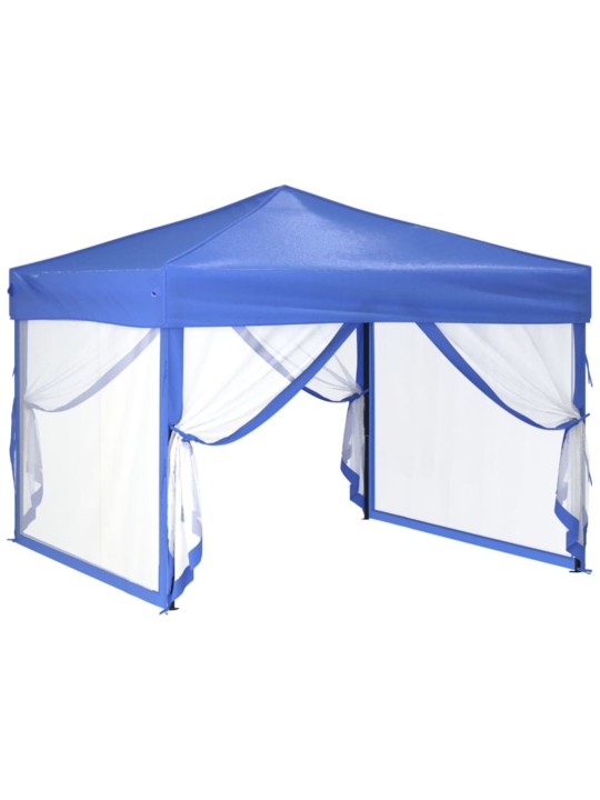 Saliekama nojume ar sienām, zila, 3x3 m
